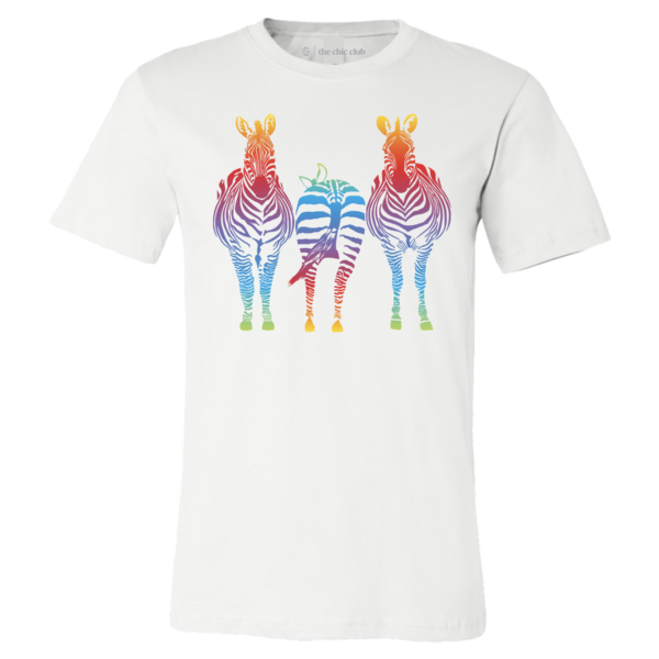 3 ZEBRAS CREW NECK TEE