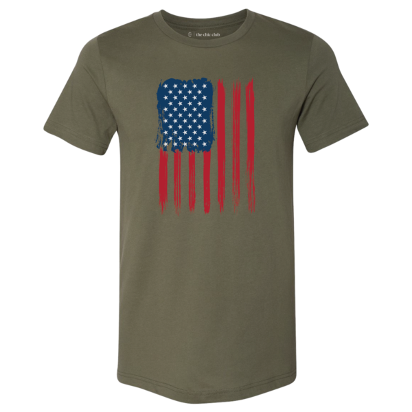 USA FLAG CREW NECK TEE