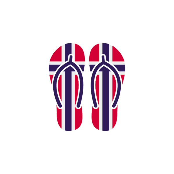 NORWAY FLAG SANDALS