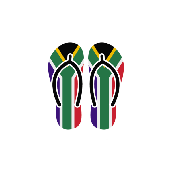 SOUTH AFRICA FLAG SANDALS