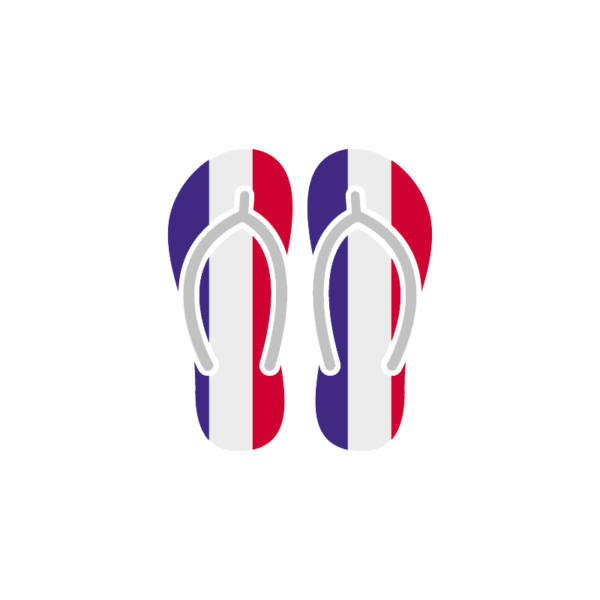 FRANCE FLAG SANDALS