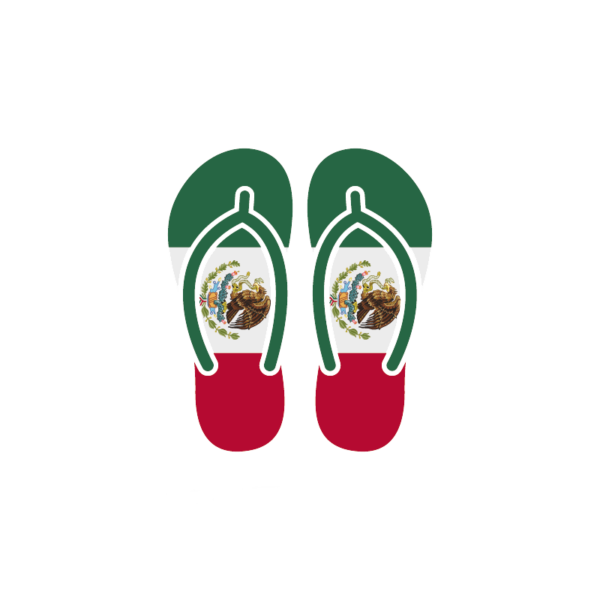 MEXICO FLAG SANDALS